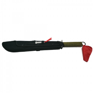 Sabie de vanatoare IdeallStore®, Samurai Blade, maner textil, 67 cm, cutit de aruncat inclus [5]
