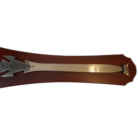 Sabie decorativa IdeallStore®, panoplie lemn, Duo Dragon, 110 cm, maro [7]