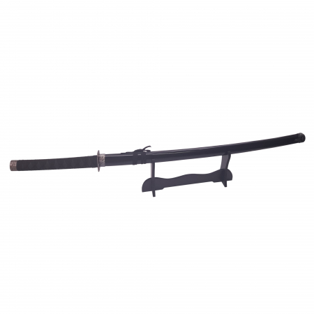 Accesorii decorative - Sabie katana decorativa IdeallStore®, panoplie, Last Samurai, negru, metal, 51.5 cm, suport inclus