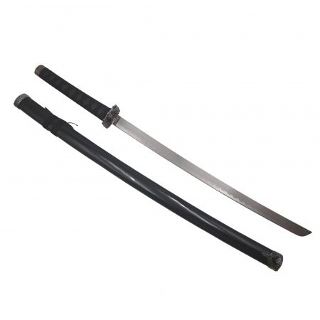 Sabie katana decorativa IdeallStore®, panoplie, Last Samurai, negru, metal, 51.5 cm, suport inclus [3]