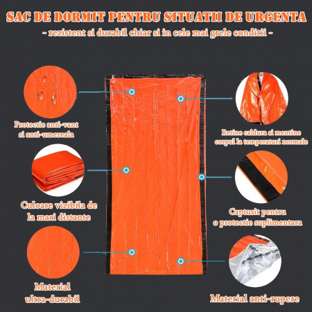 Sac de dormit IdeallStore®, Sleep Tight, polietilena, 210x90 [6]