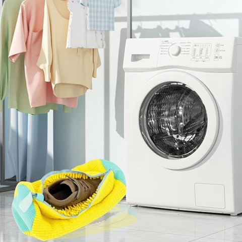 Sac pentru spalarea incălțămintei  DEPOX®, Protecție și Curățare Eficientă, Galben [4]