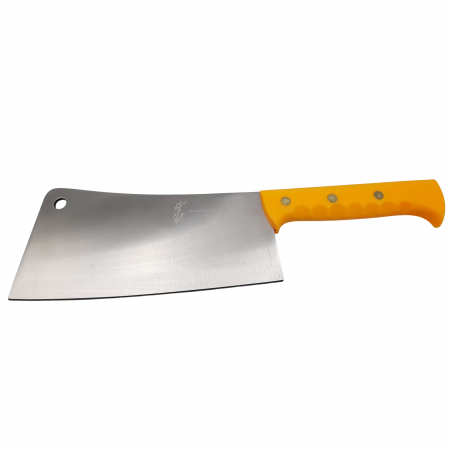 Cutite macelarie - Satar macelarie IdeallStore®, Rough Kitchen, 43.5 cm, otel inoxidabil, 1.1 kg, galben