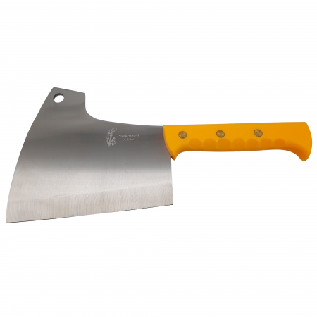 Cutite & seturi de cutite - Satar macelarie IdeallStore®, Rough Kitchen, 38 cm, otel inoxidabil, 1.1 kg, galben