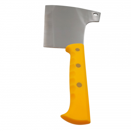 Satar macelarie IdeallStore®, Rough Kitchen, 38 cm, otel inoxidabil, 1.1 kg, galben [4]