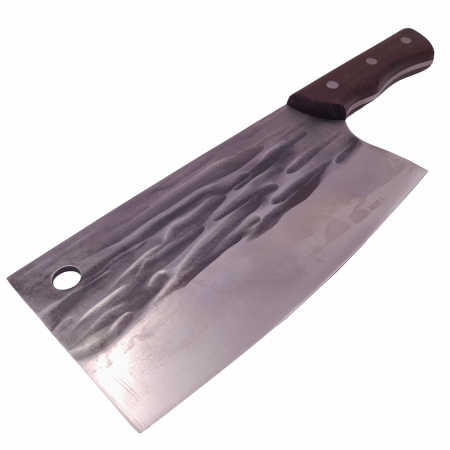 Satarul bucatarului IdeallStore®, lucrat manual, Game Changer, 32 cm, otel inoxidabil, 700 g, maro [2]
