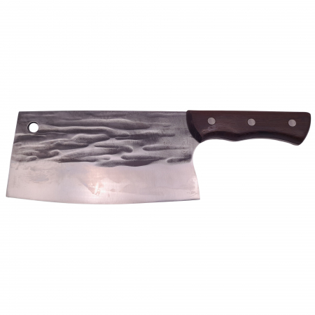 Satarul bucatarului IdeallStore®, lucrat manual, Game Changer, 32 cm, otel inoxidabil, 700 g, maro [1]