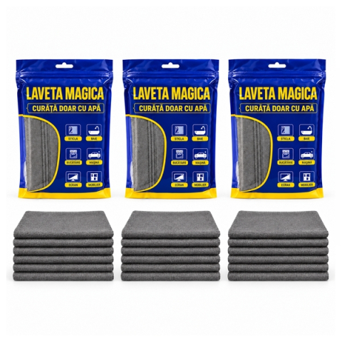Accesori casa & gradina - Set 15 lavete magice din microfibră DEPOX®, 38 × 29 cm, gri