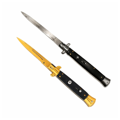 SPORT & TIMP LIBER - Set doua bricege automate DEPOX®, otel inoxidabil, negru/auriu, 33/22 cm