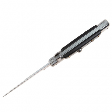 Set 2 briceaguri automate vanatoare IdeallStore®, Italian Blade, Stiletto, otel inoxidabil, negru [10]