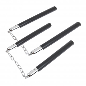 Seturi & accesorii autoaparare - Set 2 Nunceag,/ nunchucku, 31 cm, lemn, negru