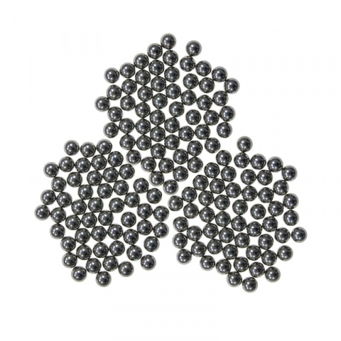 SPORT & TIMP LIBER - Set 300 bile metalice pentru airsoft si prastie 10 mm, argintiu