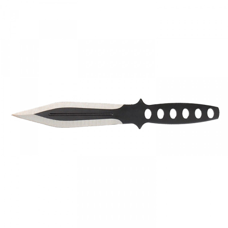 Set 3 cutite de aruncat IdeallStore®, Ballistic Blades, 22.5 cm, negru, husa inclusa [3]
