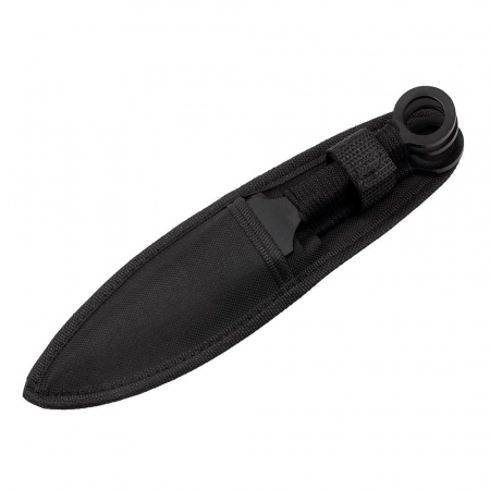 Set 3 cutite de aruncat IdeallStore®, Giant Kunai, 23 cm, negru, husa inclusa [4]