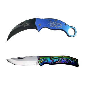 Cutite japoneze - Set 2 briceaguri, model japonez, 19 cm si karambit 17 cm