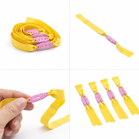 Set 10 benzi de schimb pentru praștie, cauciuc plat premium, galben,0.5 mm [2]