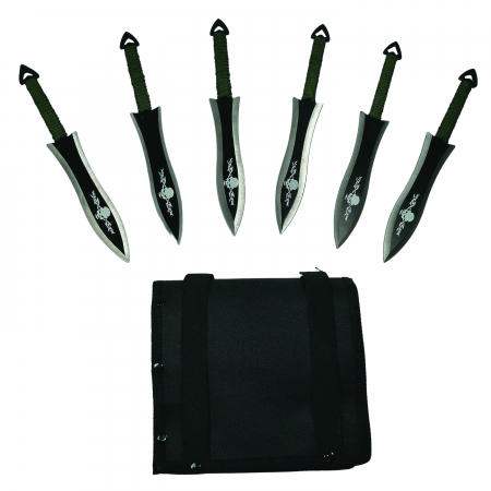 Set antrenament IdeallStore, nunceag si cutite de aruncat, multicolor [6]