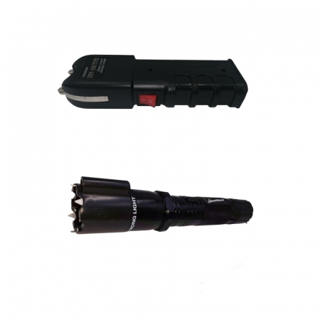 Electrosoc - Set autoaparare IdeallStore® , electrosoc cu laser, lanterna si electrosoc multifunctional 928 ,negru