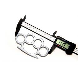 Set baston telescopic din otel, argintiu, 64 cm + box argintiu 1 cm grosime [6]