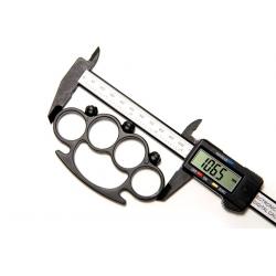 Set baston telescopic din otel, negru, 64 cm + box craniu negru [7]
