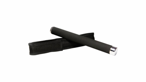 Set baston telescopic 65 cm argintiu + box negru 0.5 cm grosime [1]