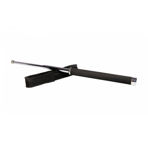 Set baston telescopic 65 cm argintiu + box argintiu 1 cm grosime [1]