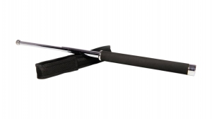 Set baston telescopic 65 cm argintiu + box negru 1 cm grosime [1]