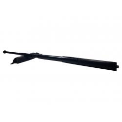 Set baston telescopic din otel, negru, 64 cm + box argintiu 0.5 cm grosime [1]