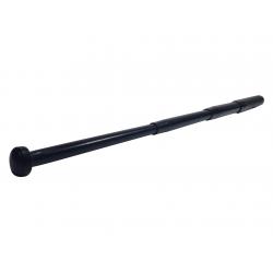 Set baston telescopic din otel, negru, 64 cm + box argintiu 0.5 cm grosime [2]