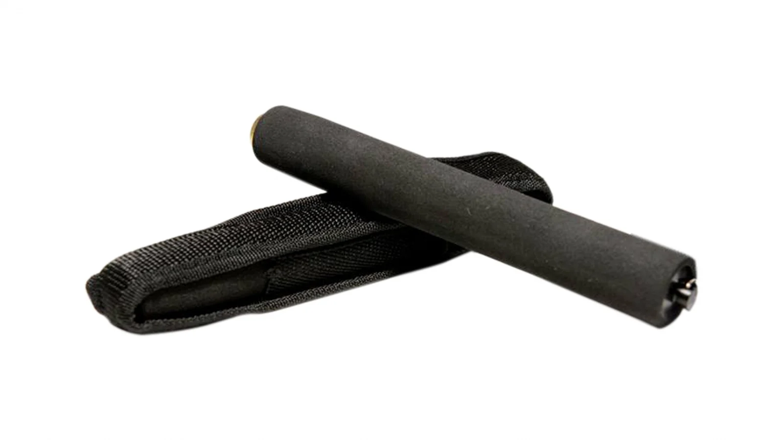 Set baston telescopic flexibil negru 47 cm +  box negru 0.5 cm grosime [2]