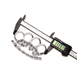 Set baston telescopic flexibil negru 47 cm +  pumnal/box craniu argintiu [5]