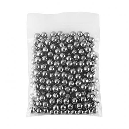 Arme sporturi de precizie - Set bile metalice IdeallStore®, Precision Target, pentru airsoft si prastie, argintiu