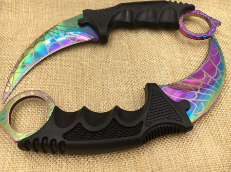 Set Box autoaparare si Cutit Karambit, 18.5 cm IdeallStore® , otel inoxidabil [2]