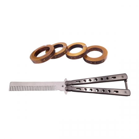 Briceaguri fluture & antrenament - Set Briceag fluture de antrenament si  Rozeta extensibila ,IdeallStore® , 22 cm