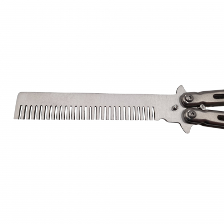 Set Briceag fluture de antrenament si trei cutite de aruncat, Black Fury, IdeallStore®, otel inoxidabil [3]