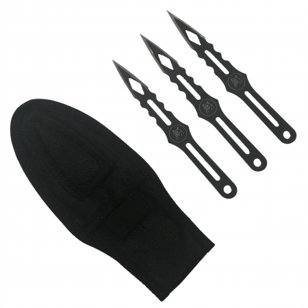 Set Briceag fluture de antrenament, Wave Blade si 3 cutite de aruncat , IdeallStore®, otel inoxidabil [6]