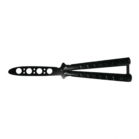 Set briceag fluture, rozeta si 6 cutite de aruncat, otel inoxidabil, negru [4]