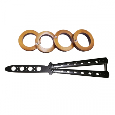 Briceaguri fluture & antrenament - Set Briceag Fluture si Rozeta extensibila , IdeallStore® , otel inoxidabil
