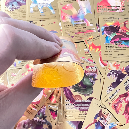 Set cartonase Pokemon IdeallStore®, GTX, editie de colectie, 55 bucati, argintii [9]