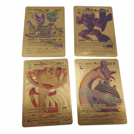Set cartonase Pokemon IdeallStore®, GTX, editie de colectie, 55 bucati, argintii [8]