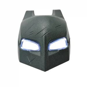 Set costum carnaval cu muschi si masca Batman, PVC cu LED-uri pentru copii DEPOX®, 5-7 ani, gri [4]