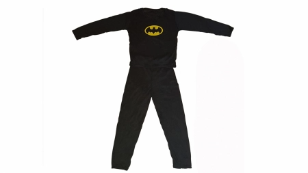 Set costum clasic Batman , negru si masca LED, 7-9 ani, 120-130 cm [3]