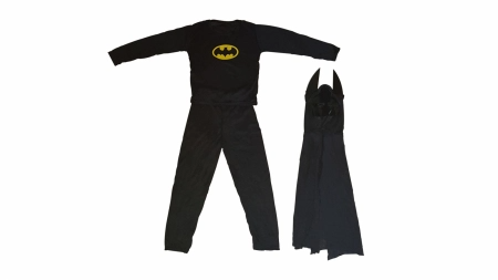 Set costum clasic Batman , negru si masca LED, 7-9 ani, 120-130 cm [1]