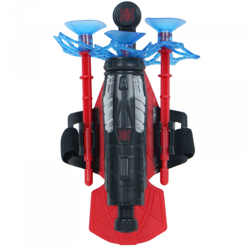 Set costum Spiderman cu muschi si lansator cu ventuze, IdeallStore®, marimea M [7]