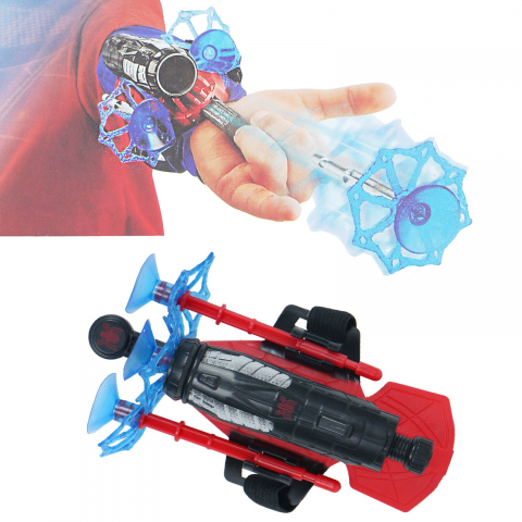 Set costum Spiderman cu muschi si lansator cu ventuze, IdeallStore®, marimea M [5]