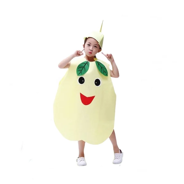 Set costume pentru copii Pepene si Para DEPOX®, verde/galben, marime universala [10]