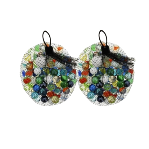 Prastii profesionale de vanatoare - Set cu 100 bile din sticla pentru prastie, multicolor, 14 mm