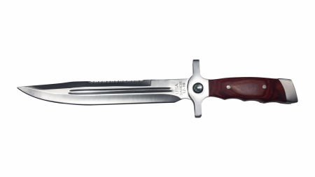 Cutit de vanatoare IdeallStore®, USA SABER, cu busola, teaca piele si briceag de buzunar [3]