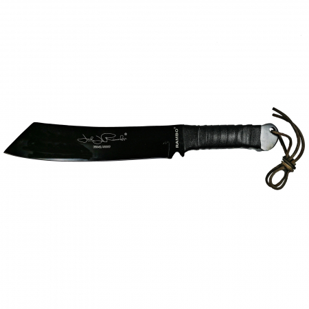 Set Cutit Baioneta 42 cm si Maceta Rambo 56,5 cm, IdeallStore®, Teaca inclusa [9]