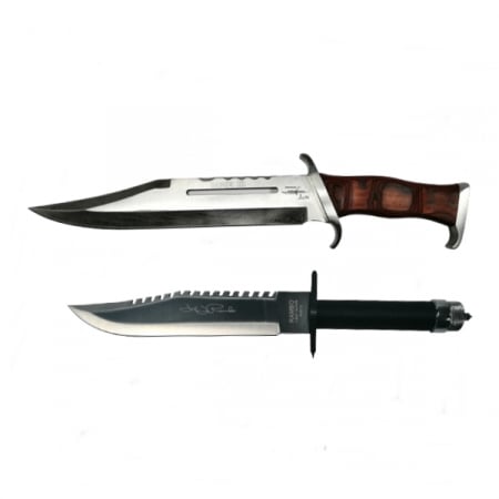 Cutite & seturi de cutite - Set Cutit vanatoare 40 cm si Baioneta 42 cm, IdeallStore®, Teaca inclusa